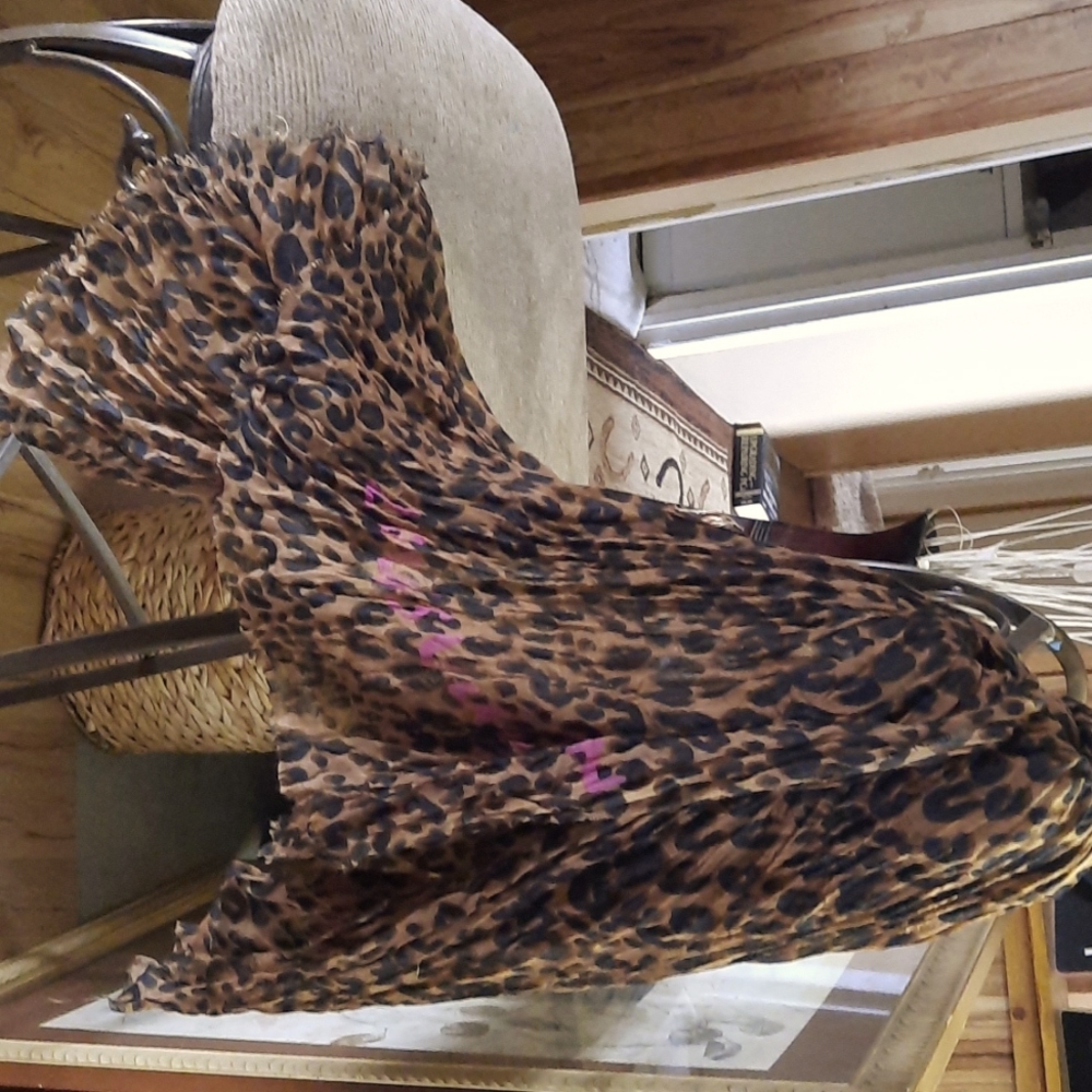 LV Leopard Long Scarve or Wrap
